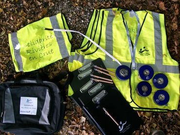 Contenu de la malette du dispositif Solidarité Rivières en Crue
