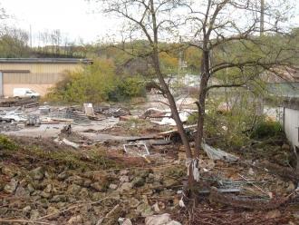 Dégats post-crue au pont de Dorieux - Syribt