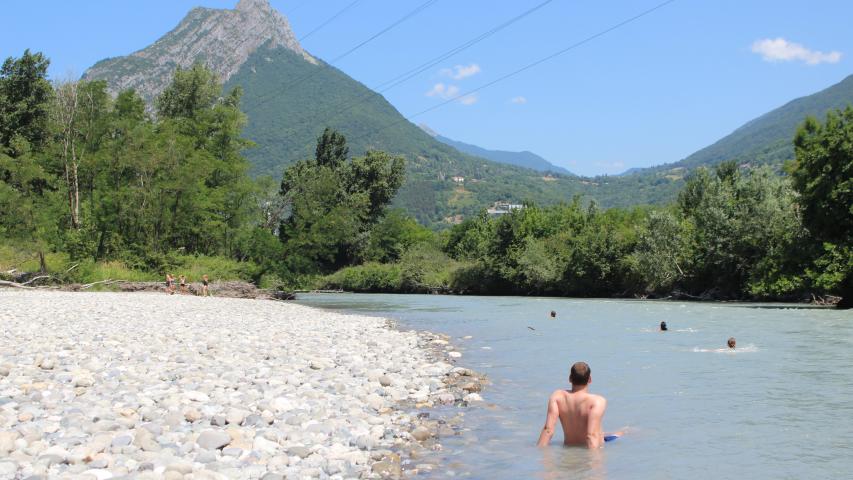 baignade dans le Drac Grenoble 2025
